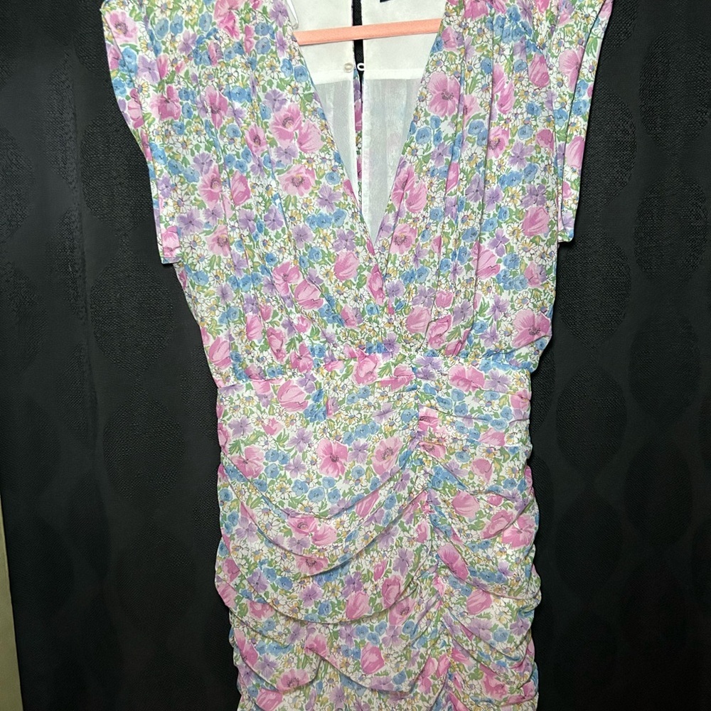 Zara Floral Mini Dress - Picture 4 of 11